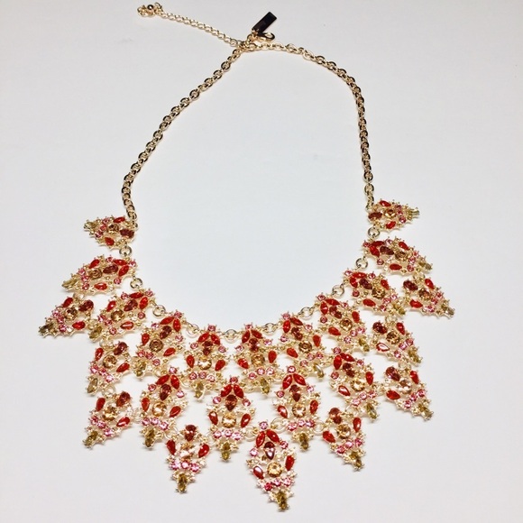 INC Multi-Crystal Triple-Row Statement Necklace - Picture 4 of 8